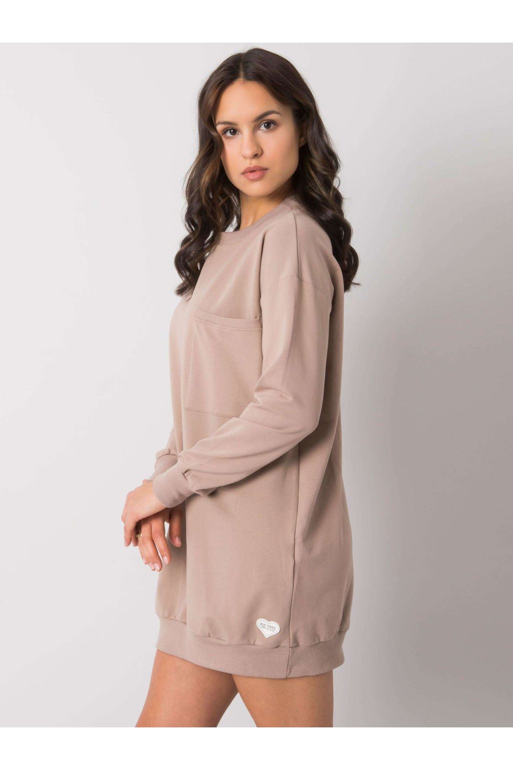 Dámske tmavo-béžove šaty športove kód produktu RV-SK-7332.65