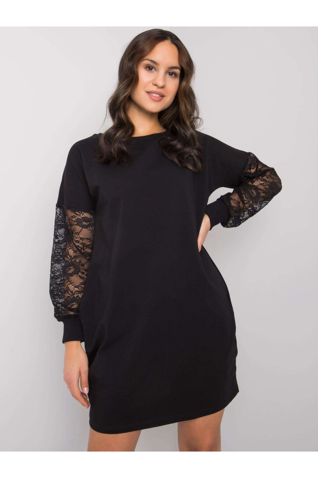 Dámske čierne šaty športove kód produktu RV-SK-7345.73