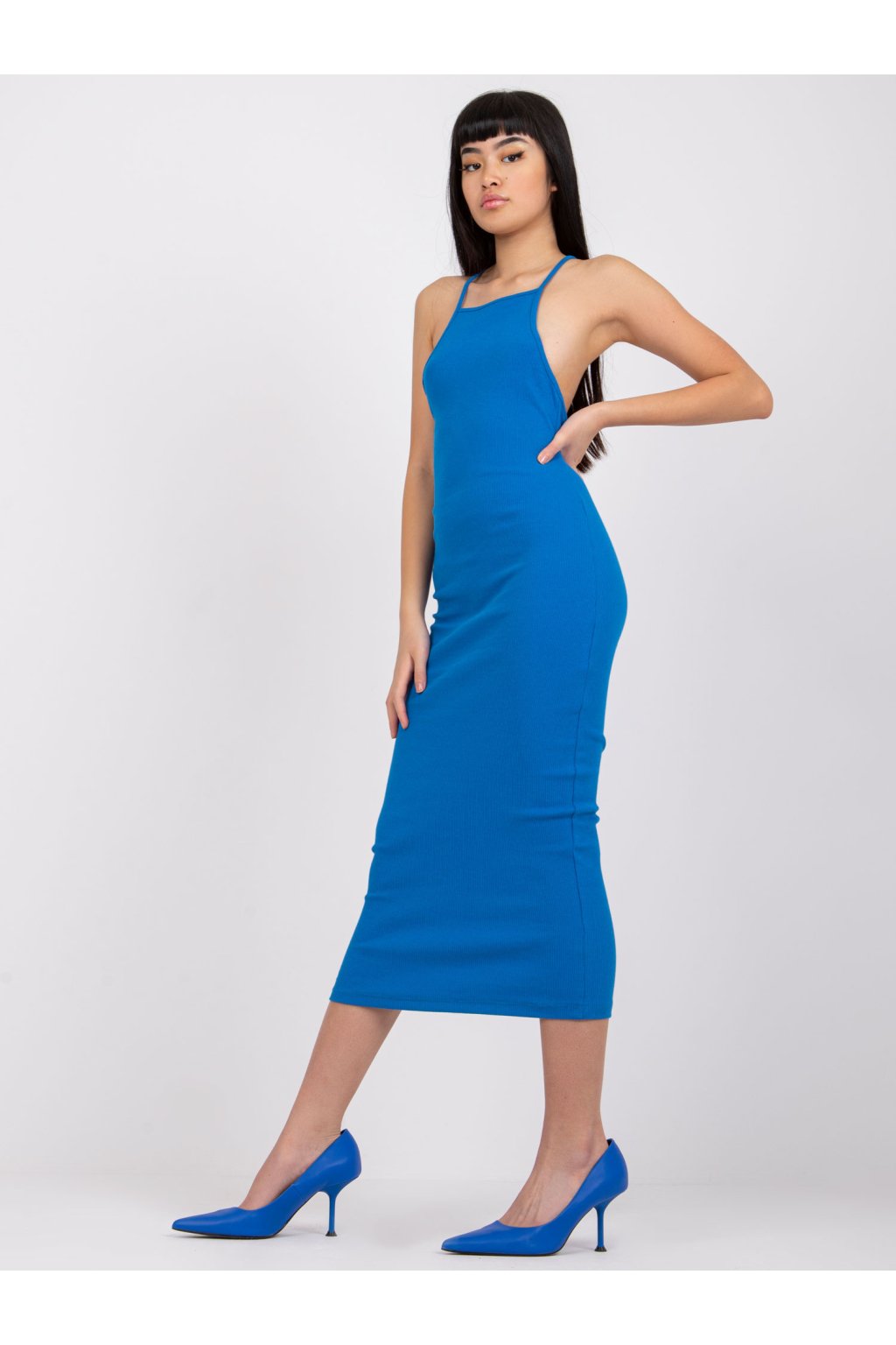 Dámske tmavo-modre šaty letne kód produktu RV-SK-7562.20X