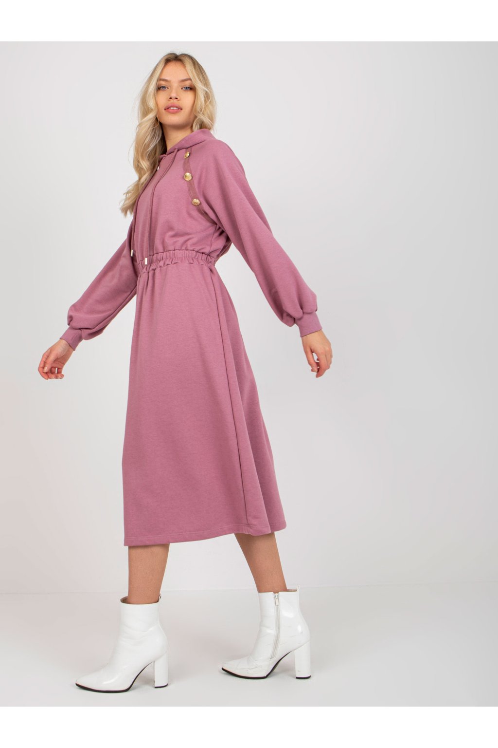 Dámske tmavo-ružove šaty športove kód produktu RV-SK-8336.12P