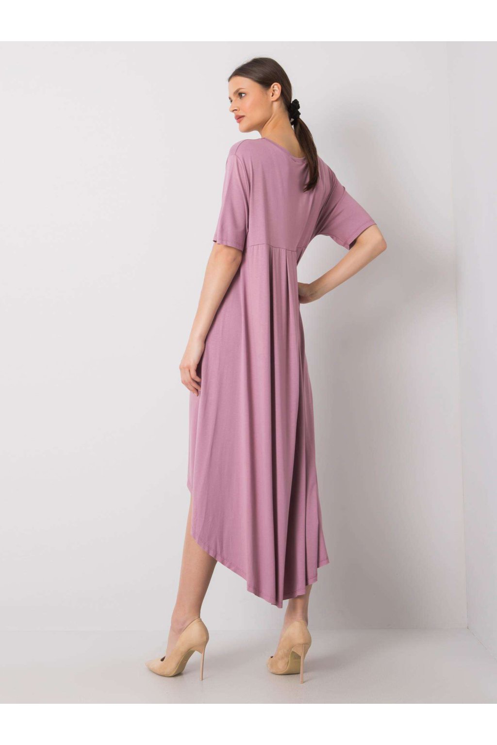 Dámske tmavo-ružove šaty letne kód produktu RV-SK-R4889.09