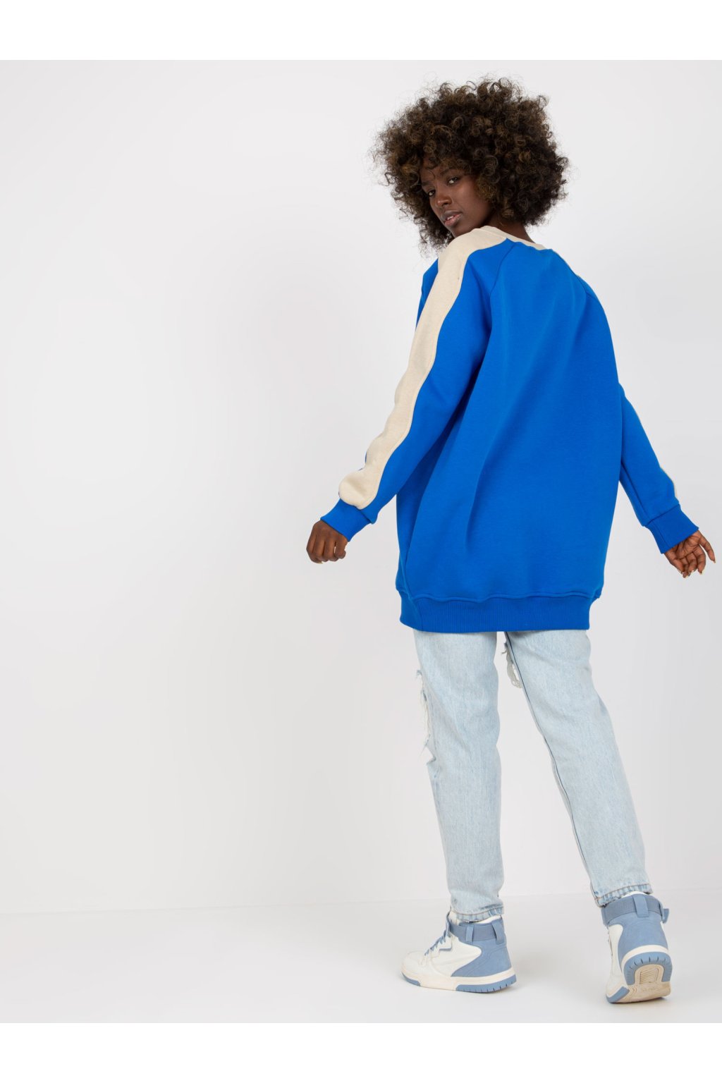 Dámske tmavo-modre šaty - tunika dlha kód produktu RV-TU-8231.78P