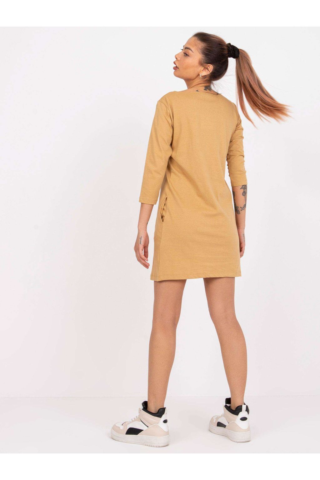 Dámske hnede camel basic kód produktu 15- TemU - 1-TW-TU-1021.22X