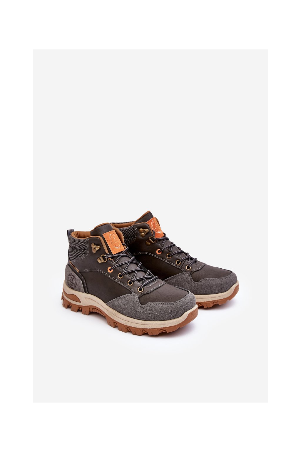 Pánske topánky na zimu farba sivá kód obuvi NU7713-4 GREY