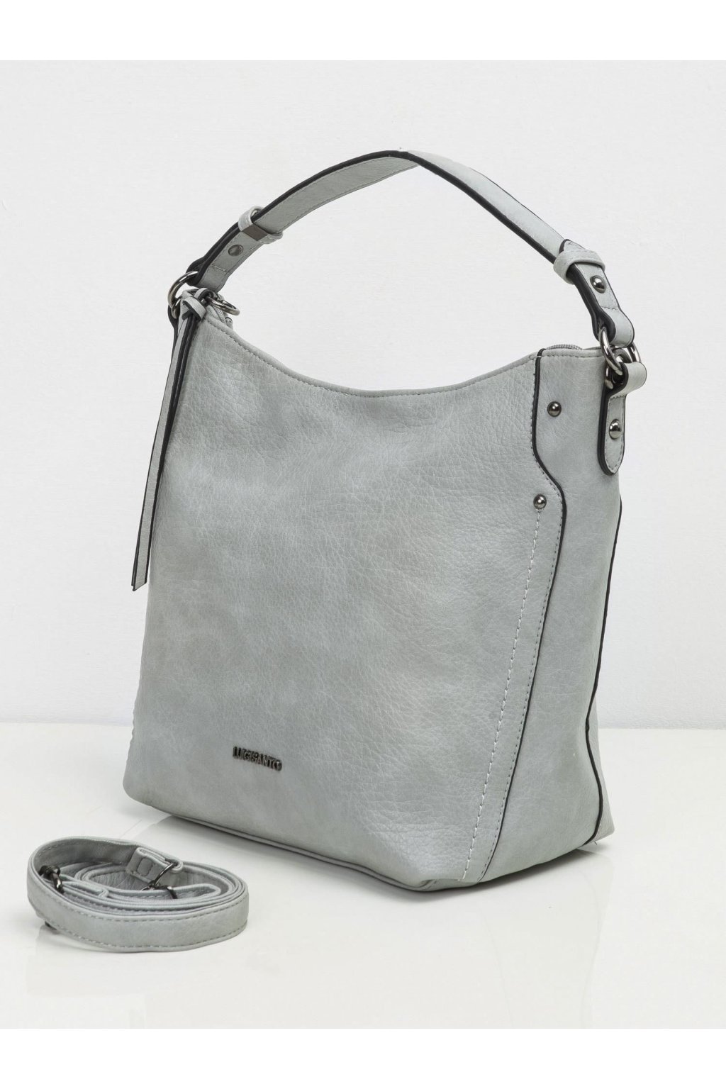 Svetlosivá dámska kabelka na rameno, kód produktu OW-TR-6210-2.18