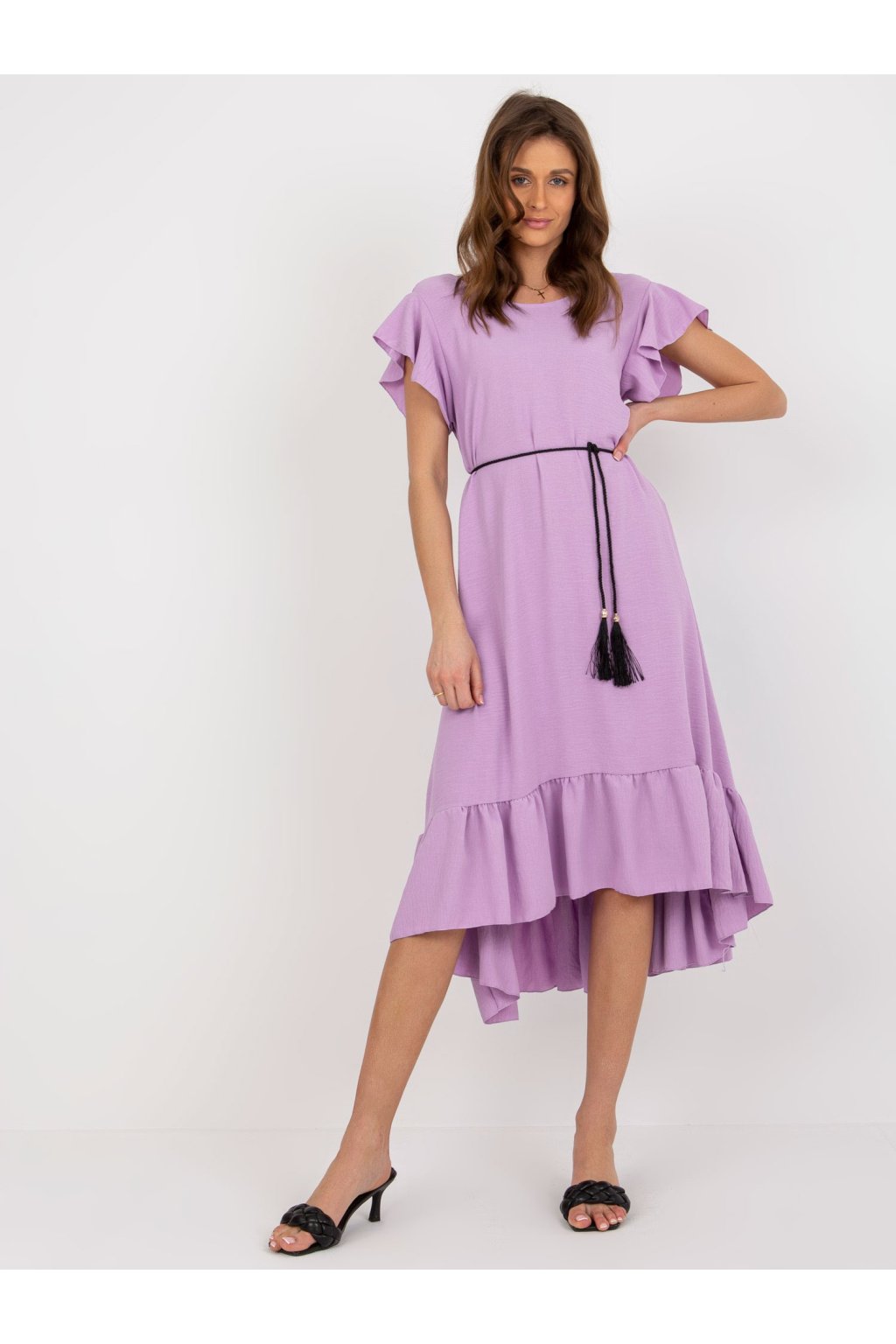 Dámske svetlo-fialove šaty letne kód produktu MI-SK-59101.31