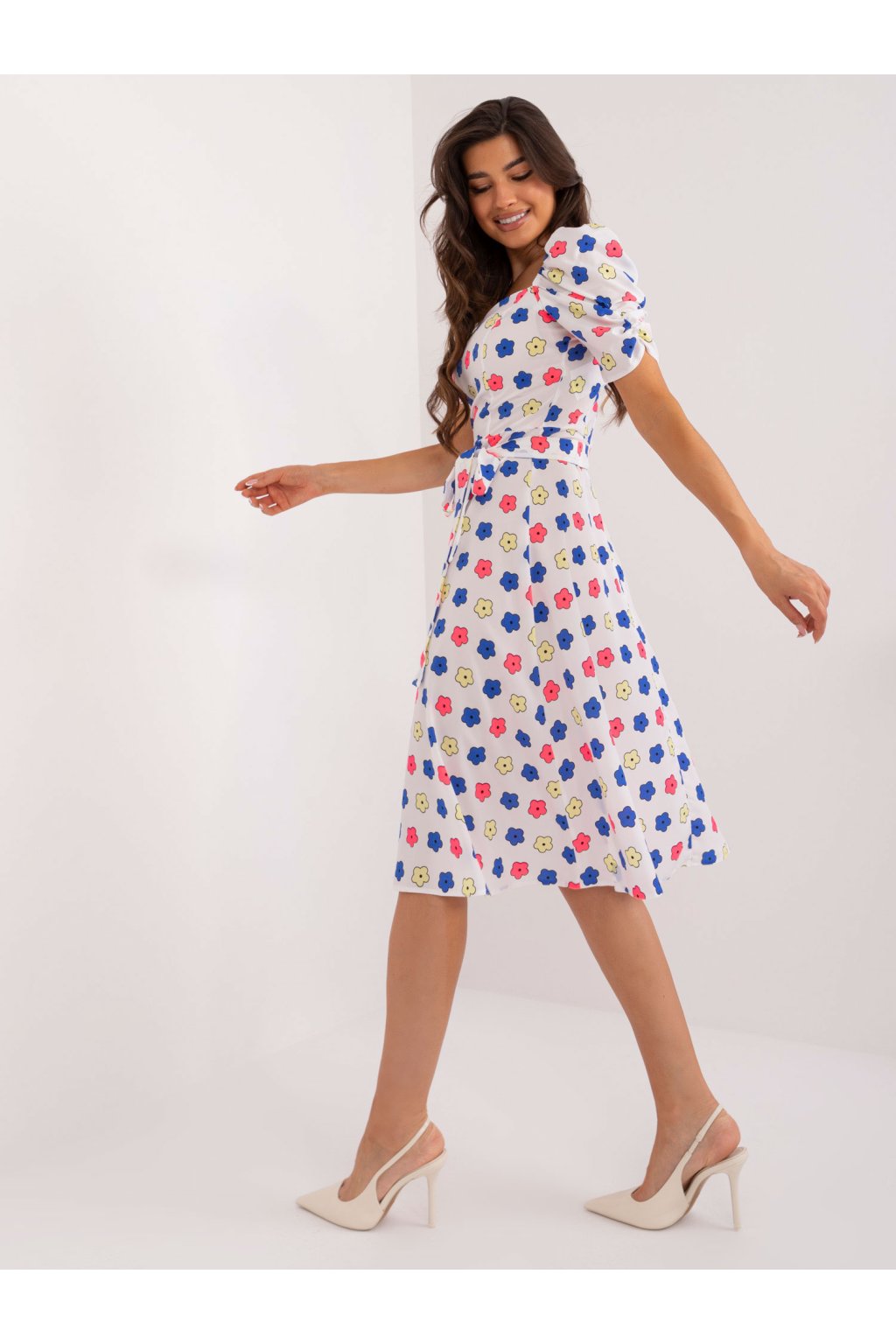 Dámske biele šaty letne kód produktu LK-SK-509677.01X