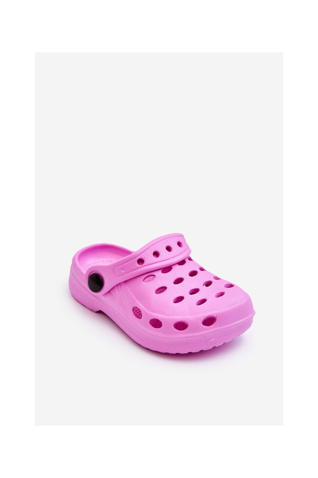 Ružové detské penové šľapky na suchý zips, kód produktu PP6197 PINK