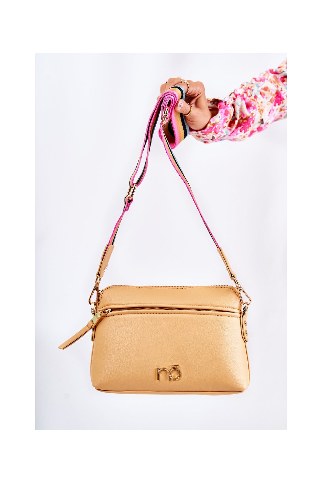 Žltá dámska kabelka messenger z eko kože Nobo, kód produktu M3650-C002 YELLOW