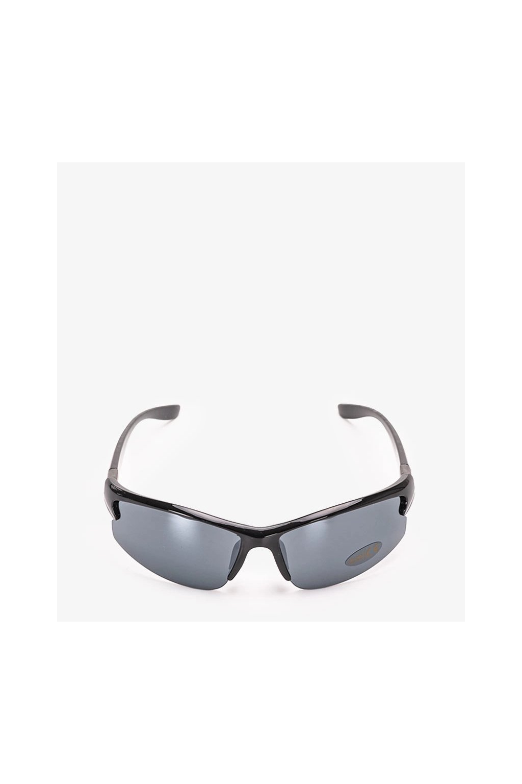 Čierne unisex športové okuliare s rovnou podrážkou, kód produktu Black