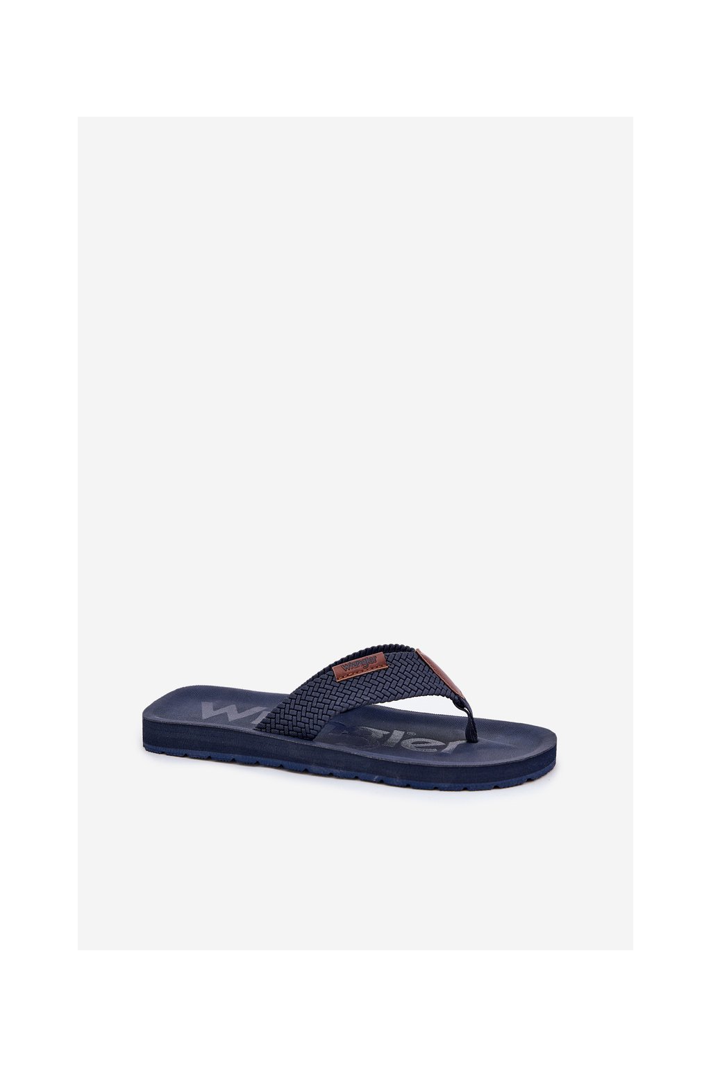 Pánske šľapky Wrangler ZANE FLIPFLOP MEN tmavomodrej farby, textil, kód produktu 20251044.24H