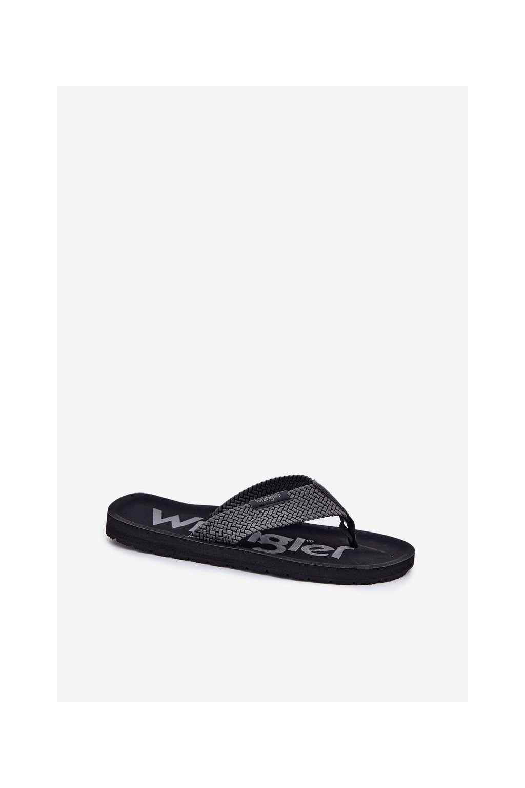 Pánske šľapky Wrangler ZANE FLIPFLOP MEN sivé, textil, rovná podrážka, kód produktu 20251044.10E