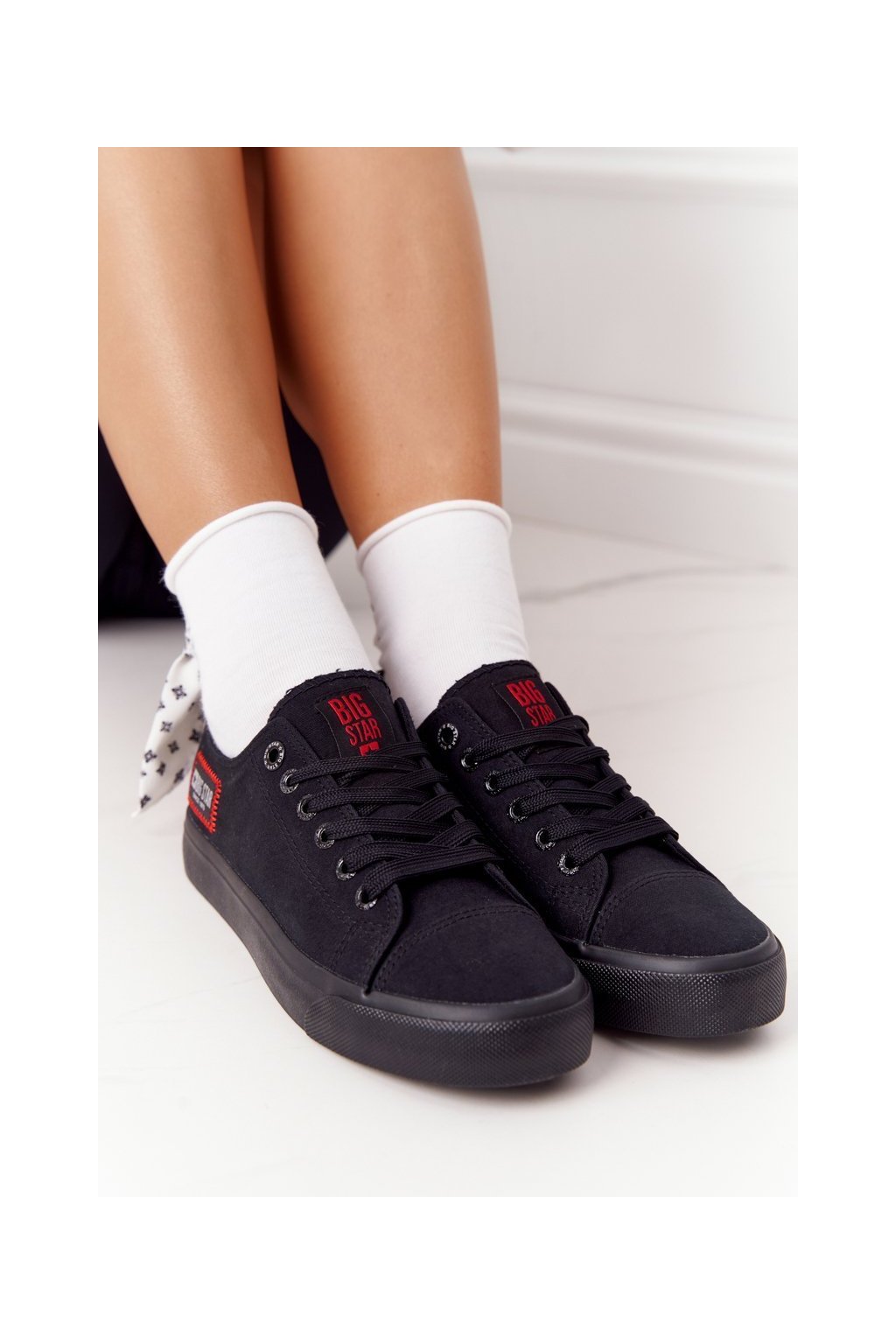 Čierne dámske tenisky, kód produktu HH274133 (Veľkosť 36)