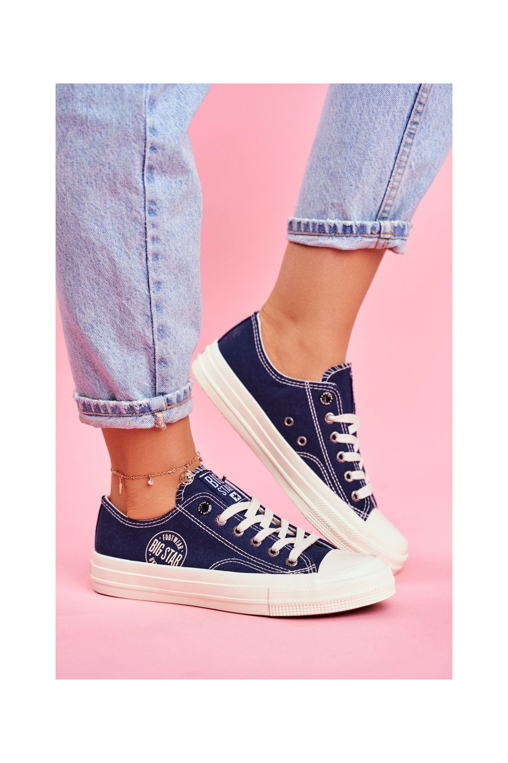 Dámske tmavomodré tenisky B. Star, kód produktu NJSK FF274125 (Veľkosť 36)