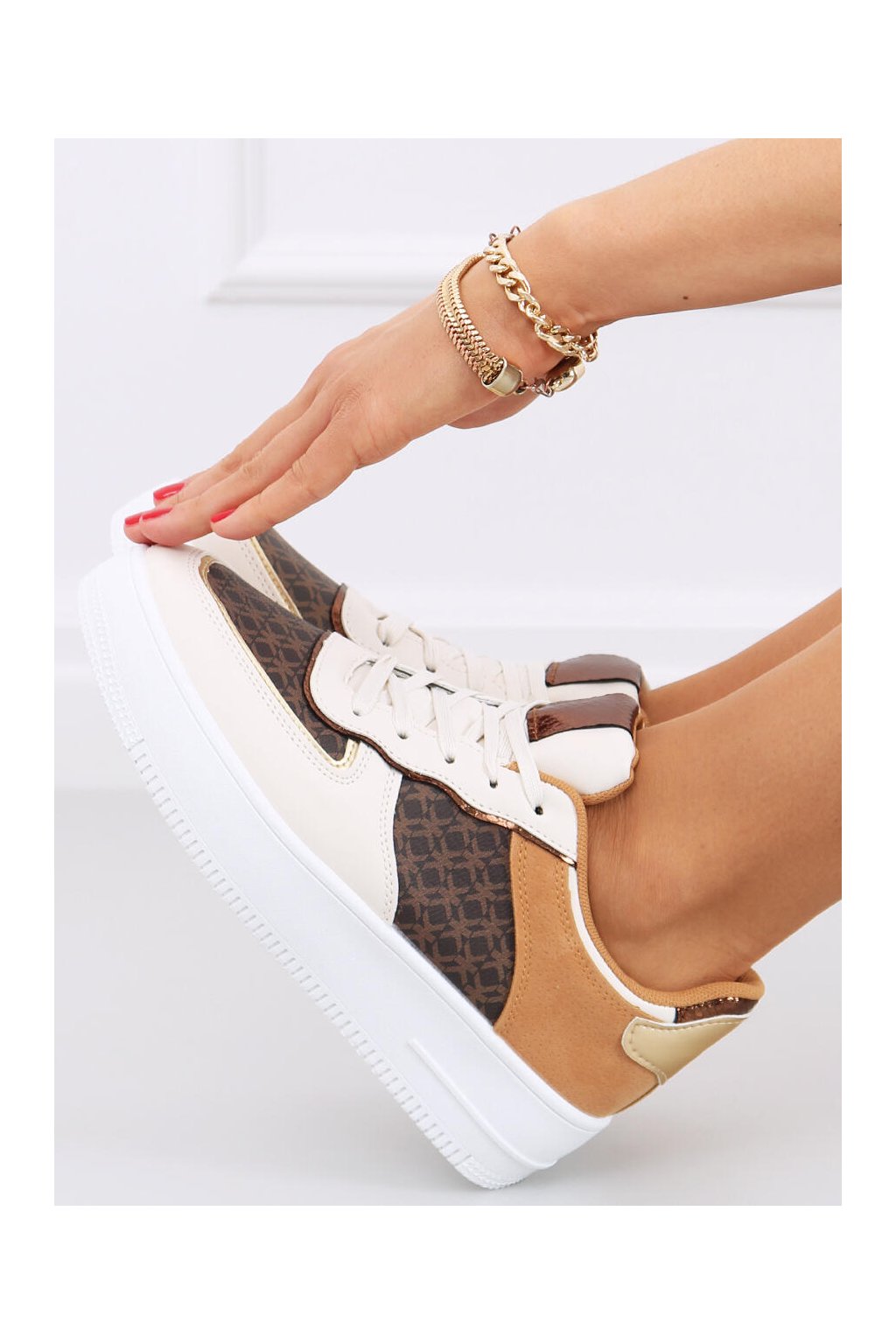 Hnedé dámske tenisky CAMEL NJSK 2CD-1534, kód produktu 2CD-1534 (Veľkosť 38)