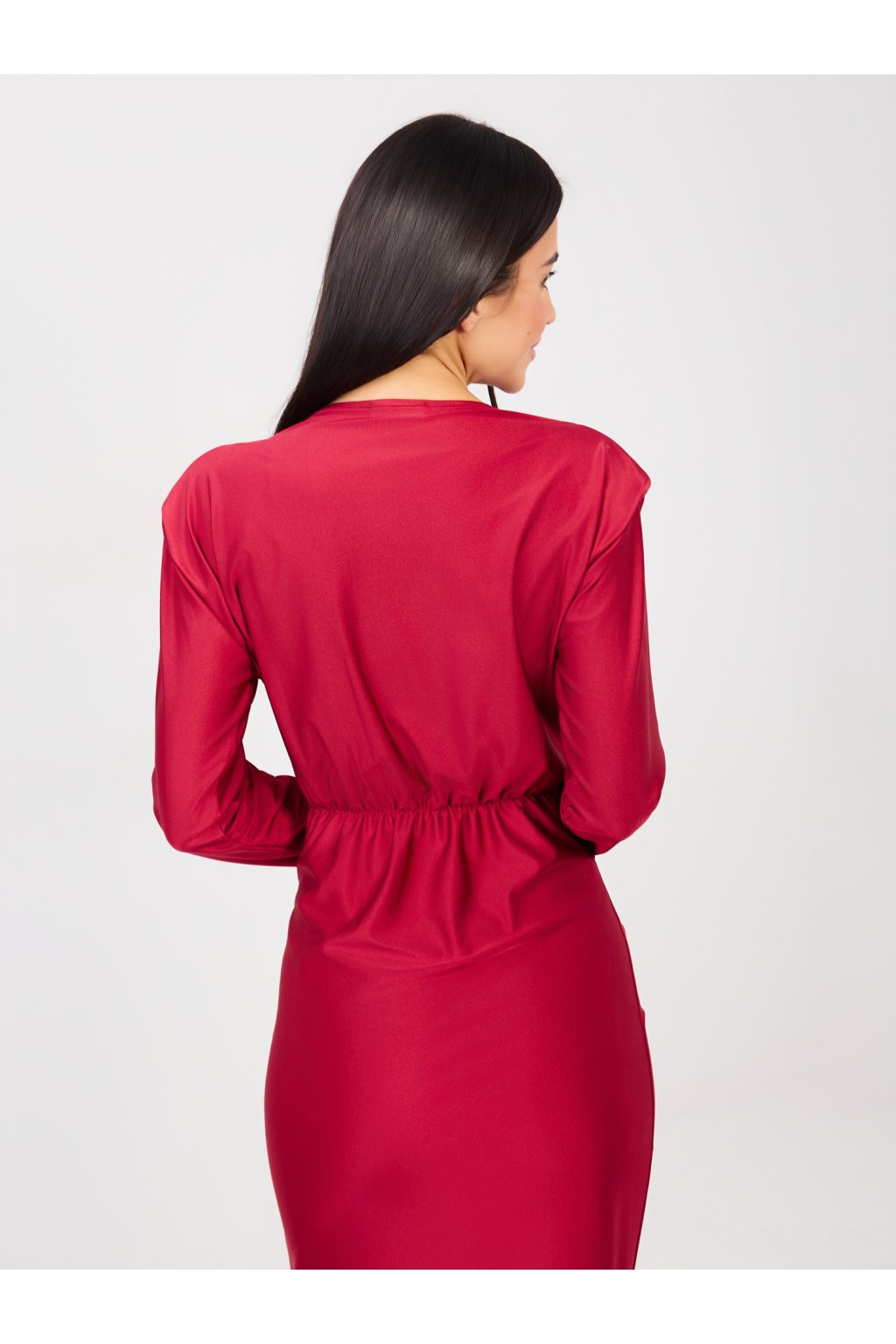 Dámske červene šaty večerné kód produktu IT-SK-21625.84 (Farba Červená, Veľkosť ONE SIZE)