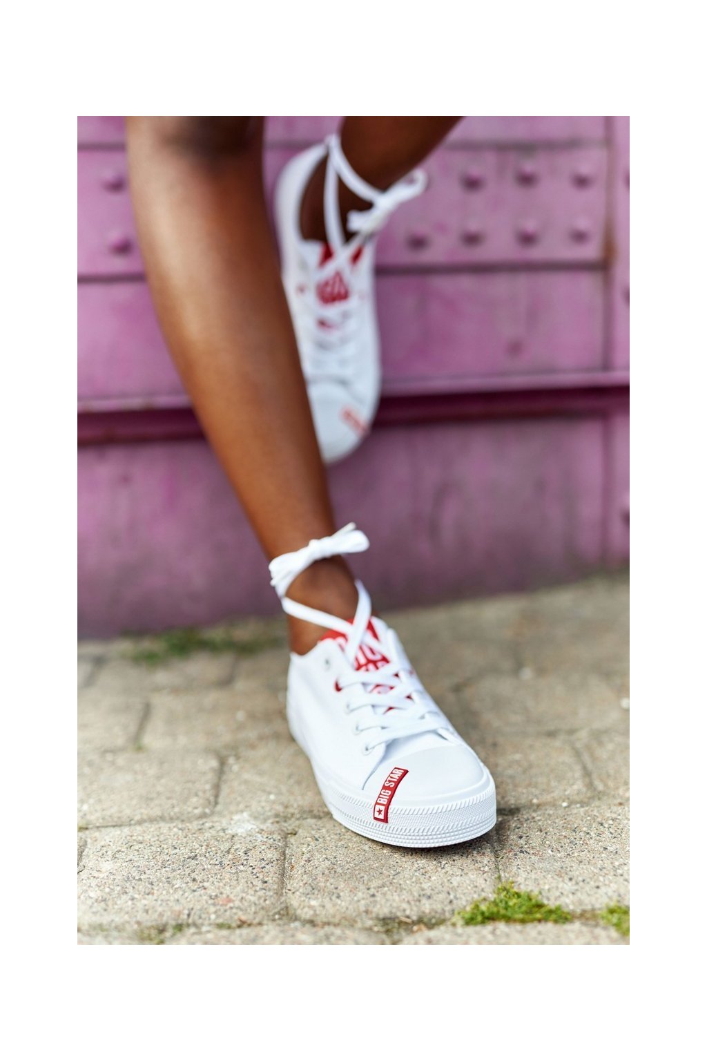 Biele dámske módne tenisky NAJ.SK, kód produktu HH274675 WHITE (Veľkosť 36)