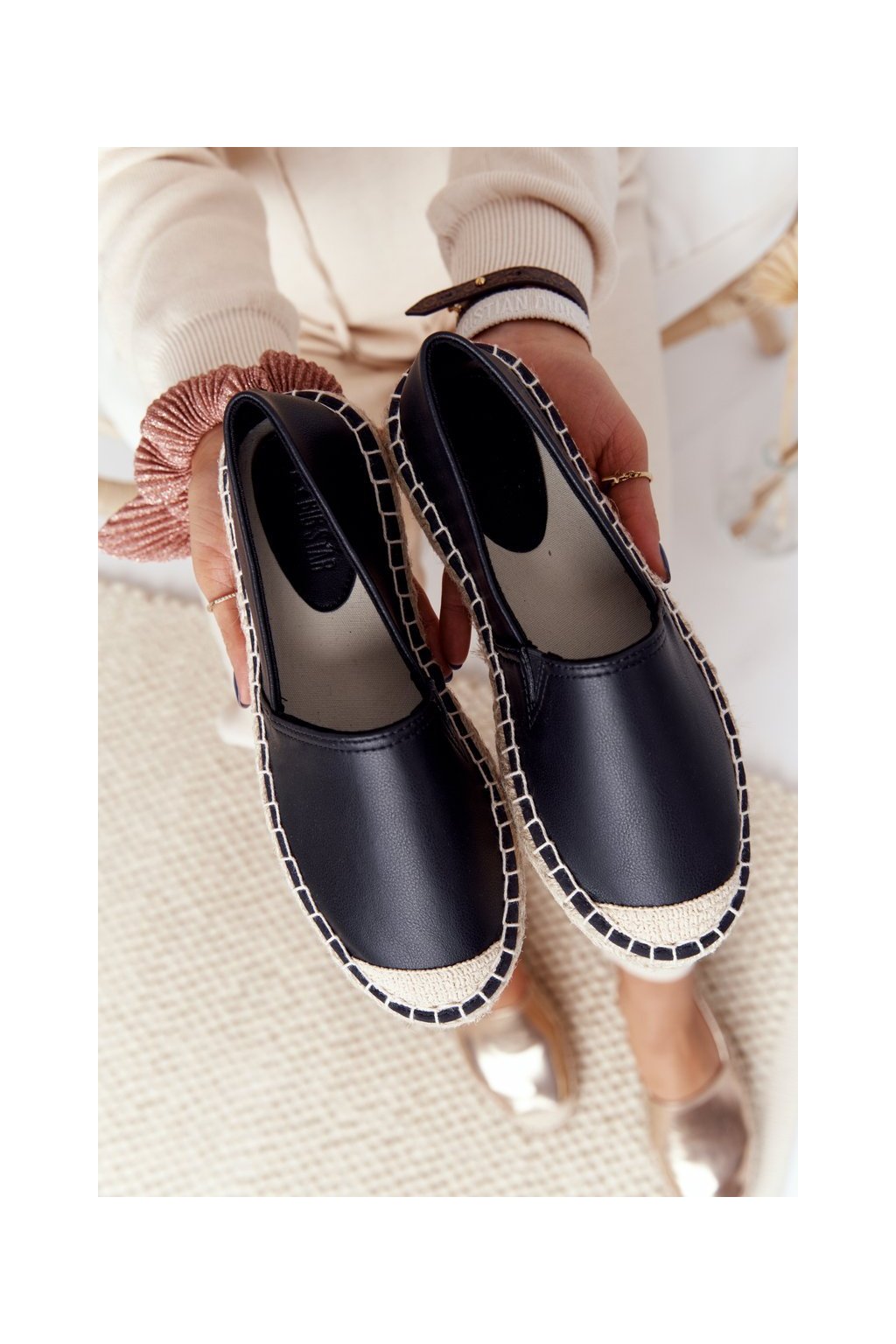 Čierne dámske tenisky, kód produktu HH274505 BLACK (Veľkosť 36)