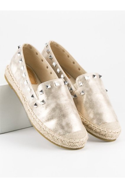 Zlaté espadrilky LX164GO