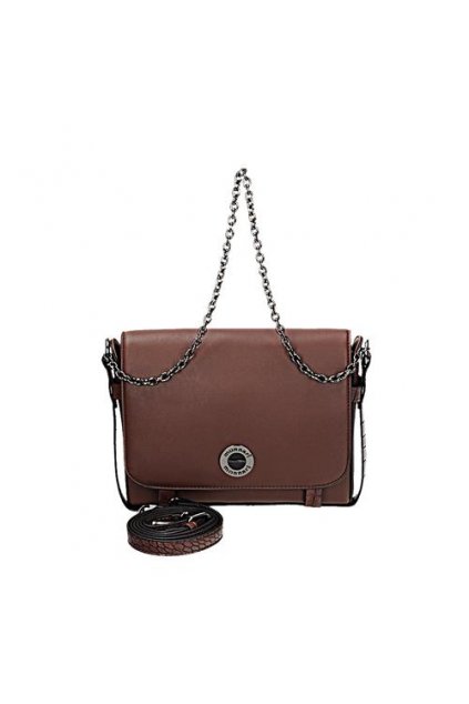 Tmavo hnedá crossbody kabelka Monnari BAG J17 8650-017
