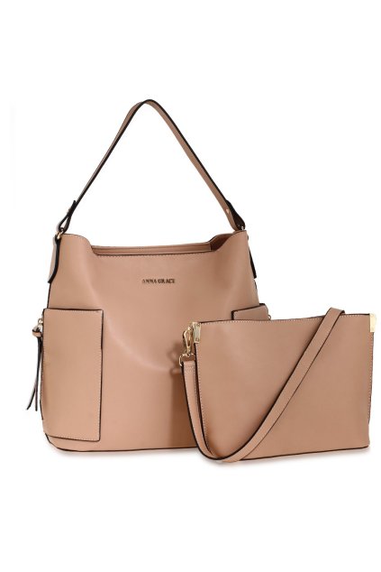 Kabelka na rameno + crossbody kabelka Lindsay telová AG00696