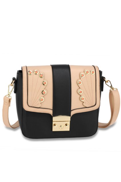 Crossbody čierna / telová kabelka Rowan AG00628