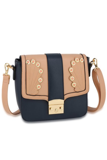 Crossbody námornícka / ružová kabelka Rowan AG00628