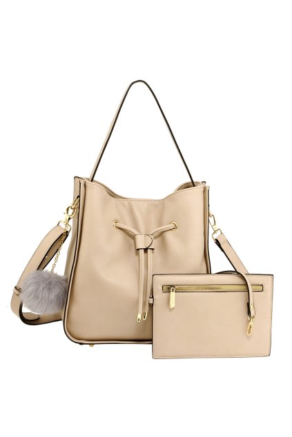 Kabelka na rameno Marie telová + pouch AG00591M
