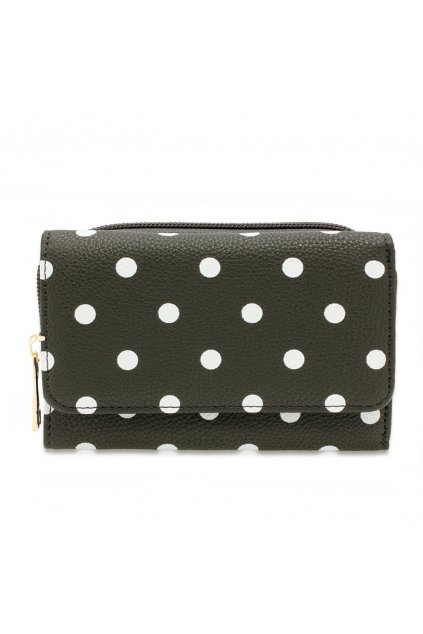 Sivá peňaženka pre ženy Polka Dot AGP1045B