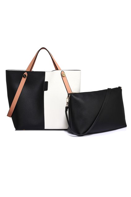 Trendy kabelka Netty bielo / čierna AG00198