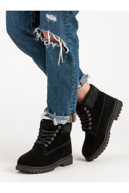 Čierne dámske topánky Original walkman shoes kod 37211B
