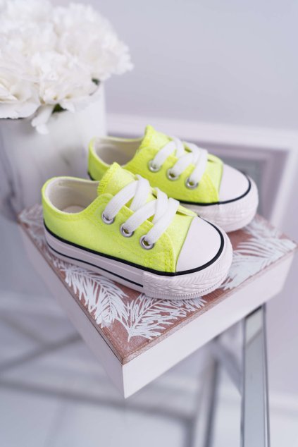 Detské tenisky Brokátové Vápna Neonové Misty NJSK 863