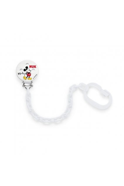 Retiazka na cumlík NUK Disney Mickey biela