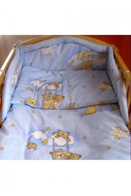 2-dielne posteľné obliečky New Baby 100/135 cm modré s medvedíkom
