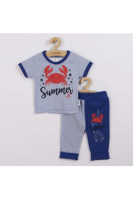 Dojčenské tričko s krátkym rukávom a tepláčky New Baby Summer