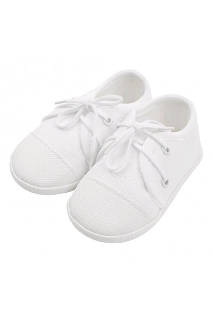 Dojčenské capačky tenisky New Baby biele 6-12 m