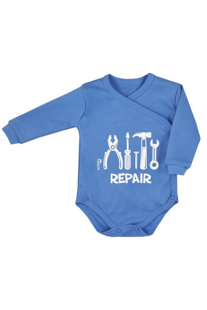 Dojčenské body celorozopínacie Koala Repair blue