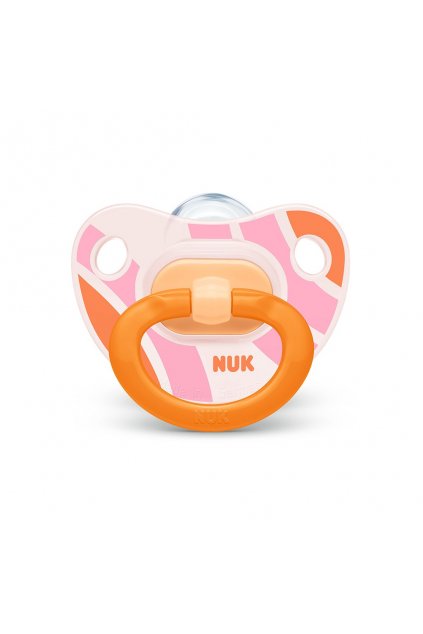 Dojčenský cumlík NUK Happy Days 18 +m oranžový BOX