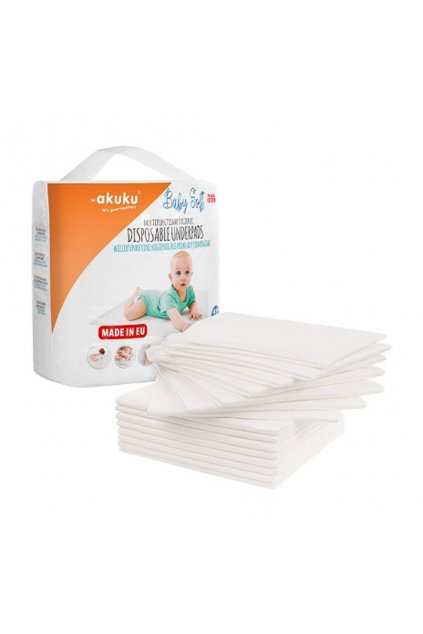 Jednorazové hygienické podložky Akuku Baby Soft 40x60cm 15ks