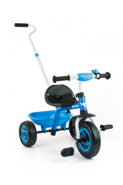 Detská trojkolka Milly Mally Boby TURBO blue