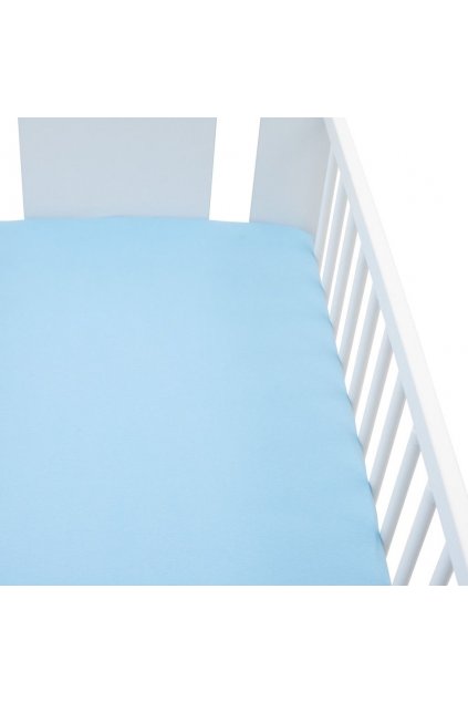 Jersey prestieradlo do postieľky New Baby 120x60 modré