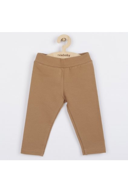 Dojčenské bavlnené legíny New Baby Leggings hnedé