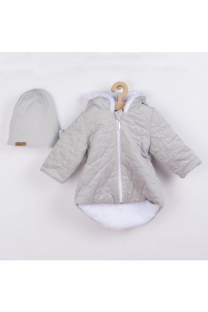 Zimný dojčenský kabátik s čiapočkou  Kids Winter sivý