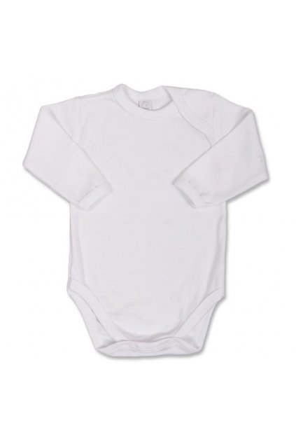 Dojčenské body s dlhým rukávom Bobas Fashion biele