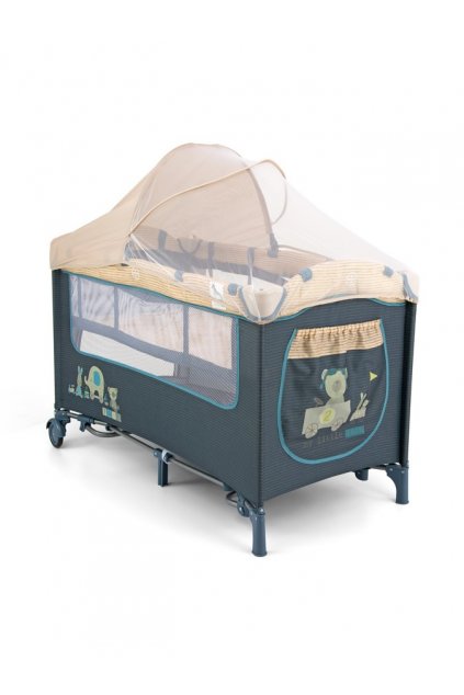 Cestovná postieľka Milly Mally Mirage Deluxe blue toys