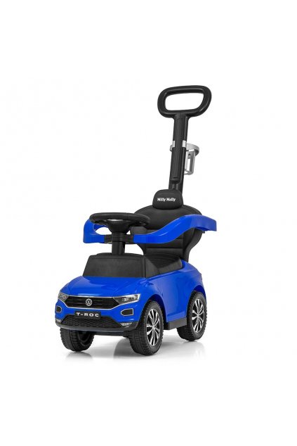 Detské odrážadlo s vodiacou tyčou VOLKSWAGEN T-ROC Milly Mally modré