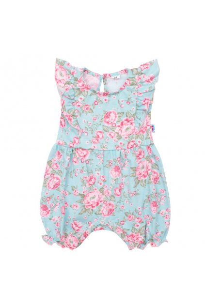 Dojčenský letný bavlnený overal New Baby Roses