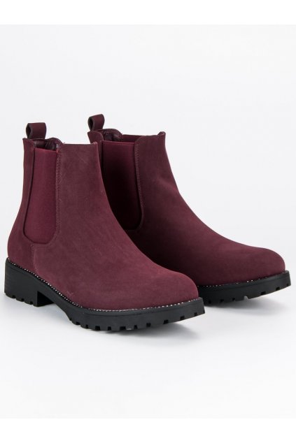 Dámske casual bordové topánky NC697R