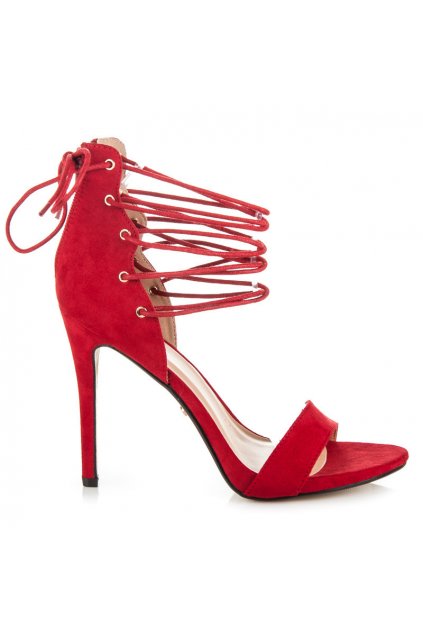 Červené sandále ZJ-6325R