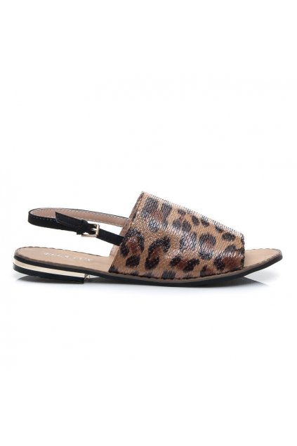 LEOPARD FLAT SANDALS (Veľkosť UK8 / EUR 41)